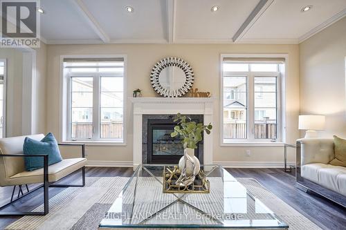 213 Camellia Crescent, Oakville, ON - Indoor Photo Showing Living Room With Fireplace