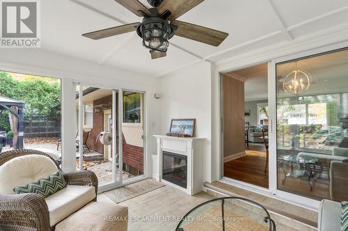 23 Valerie Drive, St. Catharines, ON - Indoor Photo Showing Living Room With Fireplace