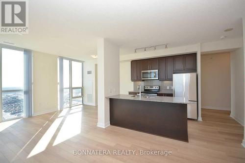 3608 - 3975 Grand Park Drive, Mississauga, ON - Indoor Photo Showing Kitchen With Stainless Steel Kitchen