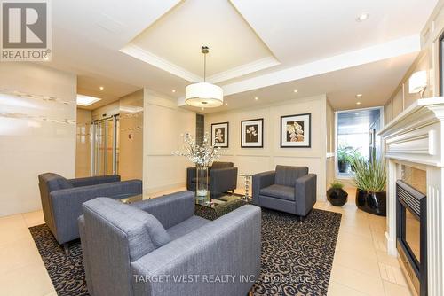 1304 - 240 Scarlett Road, Toronto, ON - Indoor Photo Showing Living Room With Fireplace