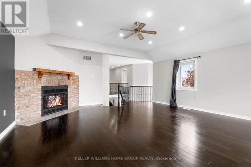 163 Moffatt Avenue, Brampton, ON - Indoor Photo Showing Living Room With Fireplace