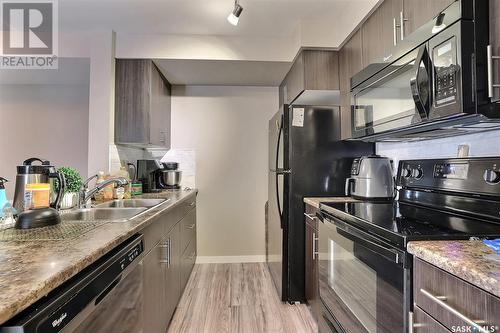 2104 5500 Mitchinson Way, Regina, SK - Indoor Photo Showing Kitchen With Double Sink