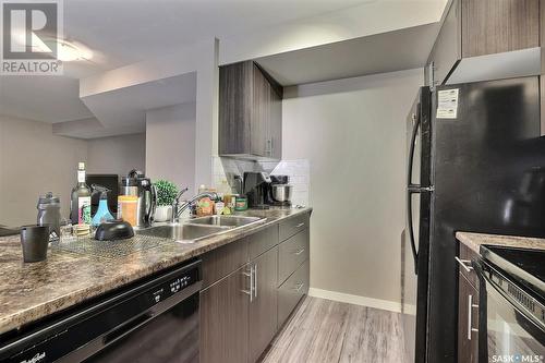 2104 5500 Mitchinson Way, Regina, SK - Indoor Photo Showing Kitchen With Double Sink