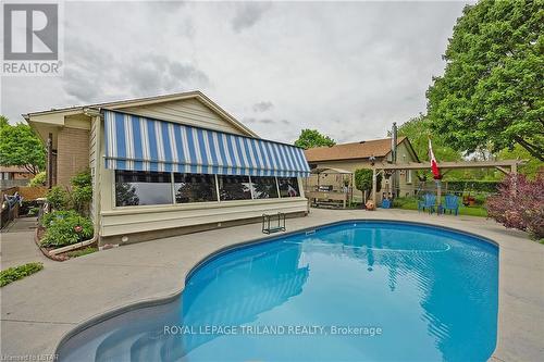 316 Culver Place, London, ON - Outdoor With In Ground Pool With Deck Patio Veranda