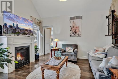 283 Noftall Gardens, Peterborough (Northcrest), ON - Indoor Photo Showing Living Room With Fireplace