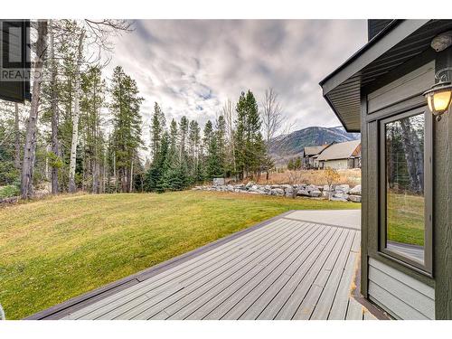 2202 Black Hawk Drive, Sparwood, BC - Outdoor With Deck Patio Veranda