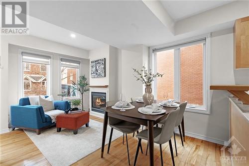 45 Lorne Avenue, Ottawa, ON - Indoor Photo Showing Dining Room With Fireplace