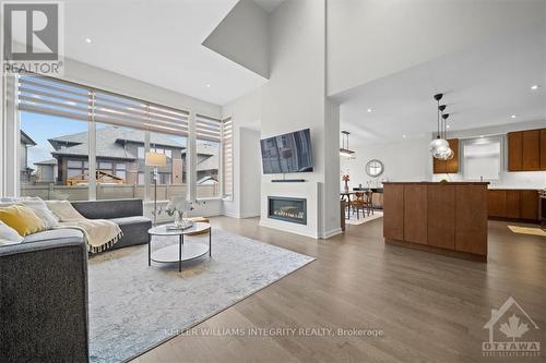 752 Wooler Place, Ottawa, ON - Indoor Photo Showing Living Room With Fireplace