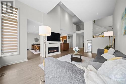 752 Wooler Place, Ottawa, ON - Indoor Photo Showing Living Room With Fireplace