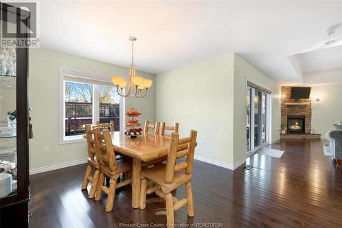 6767 County Rd 50, Amherstburg, ON - Indoor Photo Showing Dining Room With Fireplace