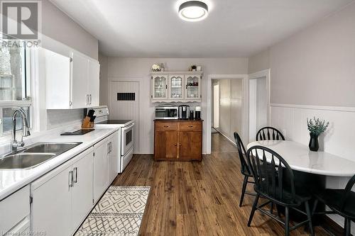 54 Mark Street W, Markdale, ON - Indoor Photo Showing Kitchen With Double Sink