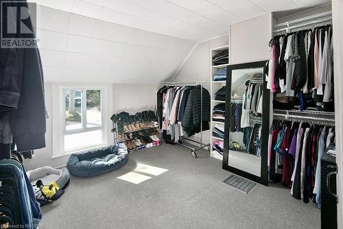 Bedroom 3 currently used as walk-in closet - 54 Mark Street W, Markdale, ON - Indoor With Storage