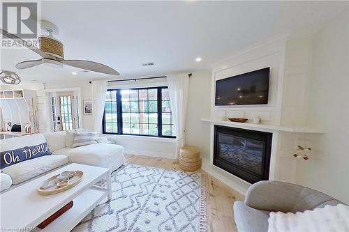 31 Glass Street, Bayfield, ON - Indoor Photo Showing Living Room With Fireplace