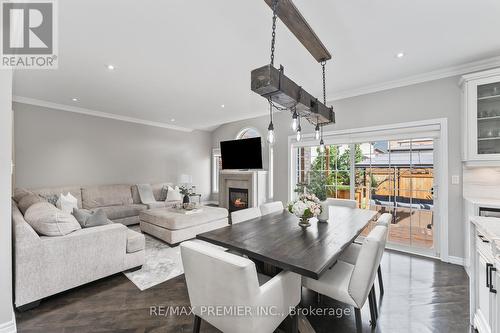 175 Trudeau Drive, Vaughan, ON - Indoor Photo Showing Living Room With Fireplace