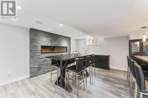 175 Trudeau Drive, Vaughan, ON - Indoor Photo Showing Dining Room With Fireplace