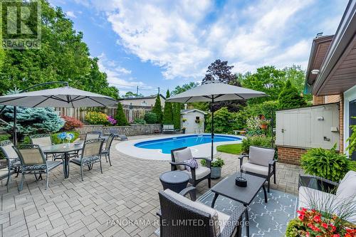 2399 Frayne Court, Mississauga, ON - Outdoor With In Ground Pool With Deck Patio Veranda With Backyard