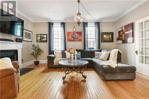 120 Welland Street, Pembroke, ON - Indoor Photo Showing Living Room With Fireplace