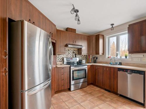 Cuisine - 40 Rue Du Mistral, Sainte-Catherine-De-La-Jacques-Cartier, QC - Indoor Photo Showing Kitchen With Double Sink