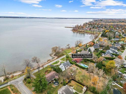 Aerial photo - 60 Ch. Du Vieux-Moulin, Notre-Dame-De-L'Île-Perrot, QC - Outdoor With Body Of Water With View