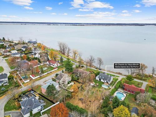 Aerial photo - 60 Ch. Du Vieux-Moulin, Notre-Dame-De-L'Île-Perrot, QC - Outdoor With Body Of Water With View