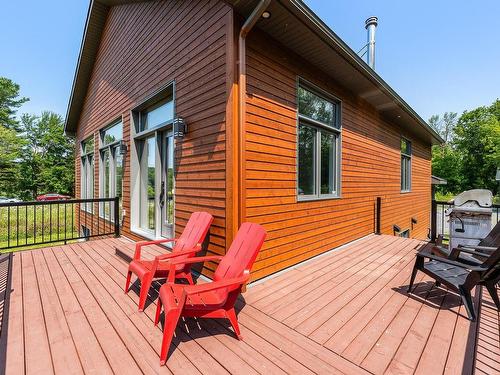 Patio - 4553 Ch. Selby, Dunham, QC - Outdoor With Deck Patio Veranda With Exterior