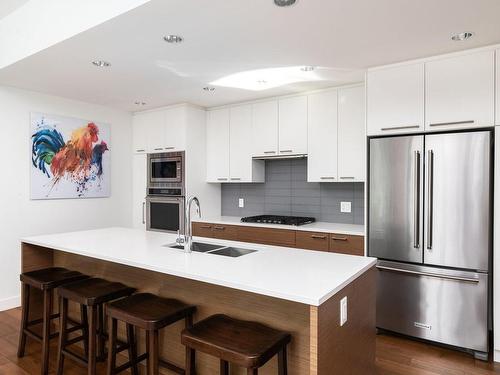 204-4011 Rainbow Hill Lane, Saanich, BC - Indoor Photo Showing Kitchen With Double Sink With Upgraded Kitchen