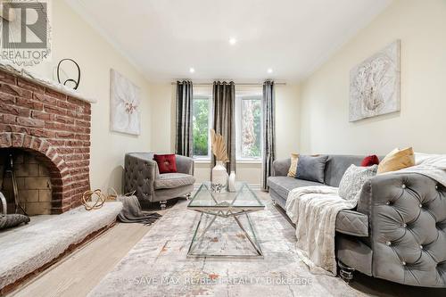 60 Scott Street, Brampton, ON - Indoor Photo Showing Living Room With Fireplace