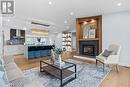 4017 Grapehill Avenue, Burlington, ON  - Indoor Photo Showing Living Room With Fireplace 