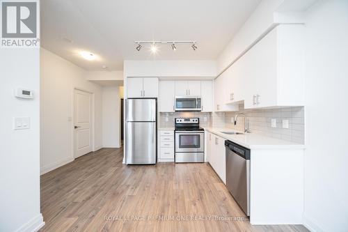 804 - 3600 Highway 7, Vaughan, ON - Indoor Photo Showing Kitchen With Stainless Steel Kitchen