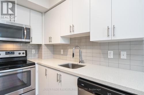 804 - 3600 Highway 7, Vaughan, ON - Indoor Photo Showing Kitchen With Stainless Steel Kitchen With Upgraded Kitchen