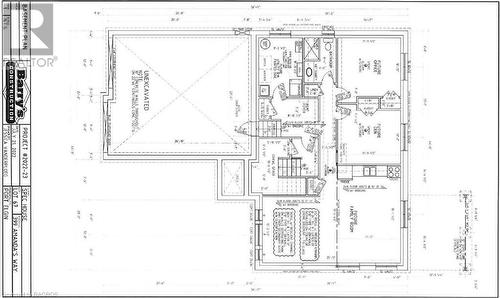 Basement Floor Plan - 399 Amanda'S Way, Saugeen Shores, ON - Other