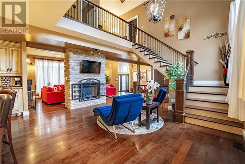 2600 Whitson Drive, Val Caron, ON - Indoor Photo Showing Other Room With Fireplace