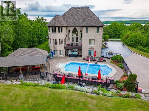 2600 Whitson Drive, Val Caron, ON - Outdoor With In Ground Pool With Deck Patio Veranda