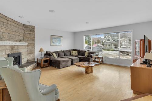 1686 Pritchard Drive, West Kelowna, BC - Indoor Photo Showing Living Room With Fireplace