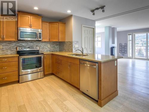 2113 Atkinson Street Unit# 904, Penticton, BC - Indoor Photo Showing Kitchen With Stainless Steel Kitchen With Double Sink