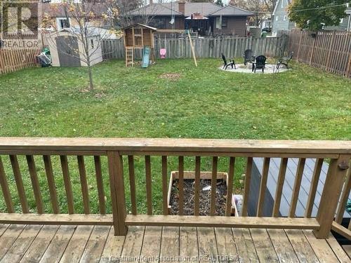 47 Windsor Drive, Chatham, ON - Outdoor With Deck Patio Veranda With Backyard