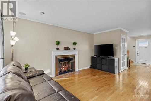 5 Gamma Court, Ottawa, ON - Indoor Photo Showing Living Room With Fireplace