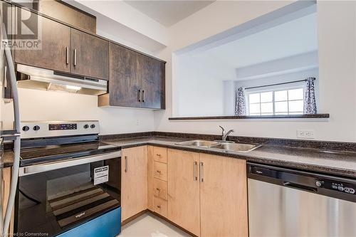 Kitchen with appliances with stainless steel finishes and sink - 26 Elsegood Drive, Guelph, ON - Indoor Photo Showing Kitchen With Double Sink