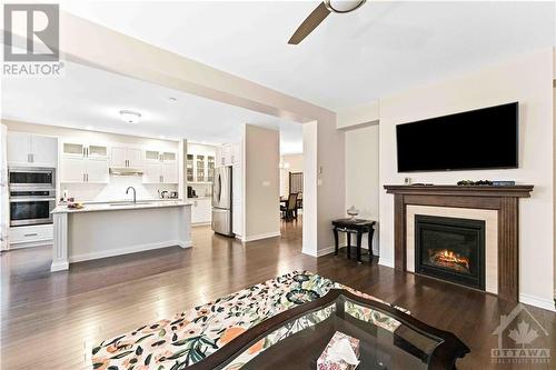 168 Eric Maloney Way, Ottawa, ON - Indoor Photo Showing Living Room With Fireplace