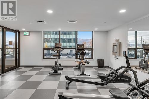 1488 Bertram Street Unit# 2306, Kelowna, BC - Indoor Photo Showing Gym Room