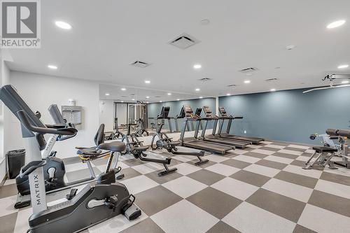 1488 Bertram Street Unit# 1605, Kelowna, BC - Indoor Photo Showing Gym Room