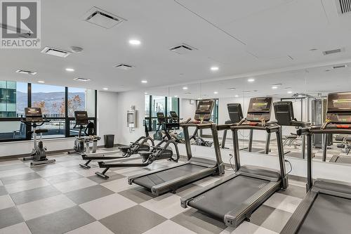 1488 Bertram Street Unit# 1605, Kelowna, BC - Indoor Photo Showing Gym Room