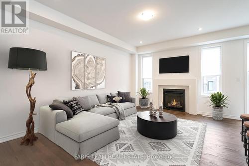 48 Mcbride Trail, Barrie, ON - Indoor Photo Showing Living Room With Fireplace