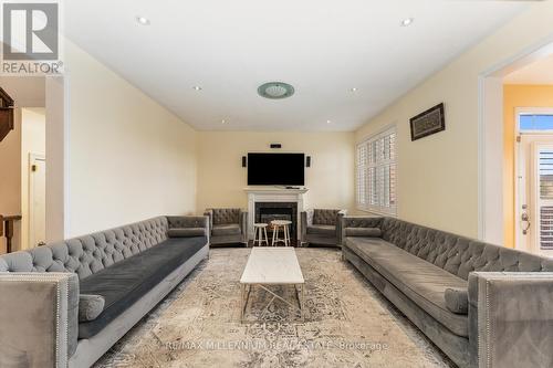 9 Watchman Road, Brampton, ON - Indoor Photo Showing Living Room With Fireplace