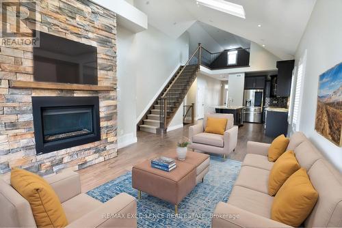 82 Wilkes Street, Brantford, ON - Indoor Photo Showing Living Room With Fireplace