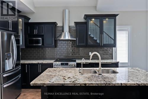 82 Wilkes Street, Brantford, ON - Indoor Photo Showing Kitchen With Double Sink With Upgraded Kitchen