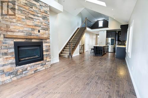 82 Wilkes Street, Brantford, ON - Indoor Photo Showing Living Room With Fireplace