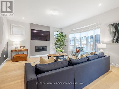 161 First Nations Trail, Vaughan, ON - Indoor Photo Showing Living Room With Fireplace