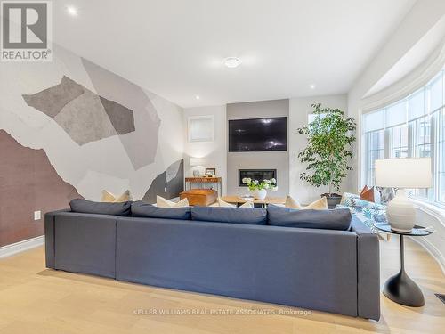 161 First Nations Trail, Vaughan, ON - Indoor Photo Showing Living Room With Fireplace