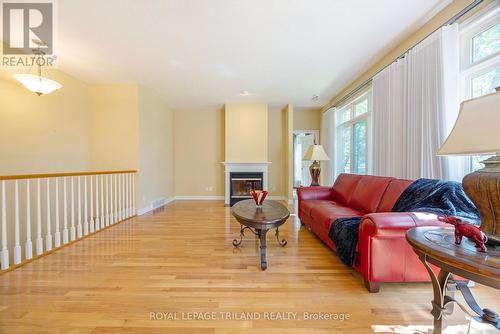 83 - 505 Blue Jay Drive, London, ON - Indoor Photo Showing Living Room With Fireplace